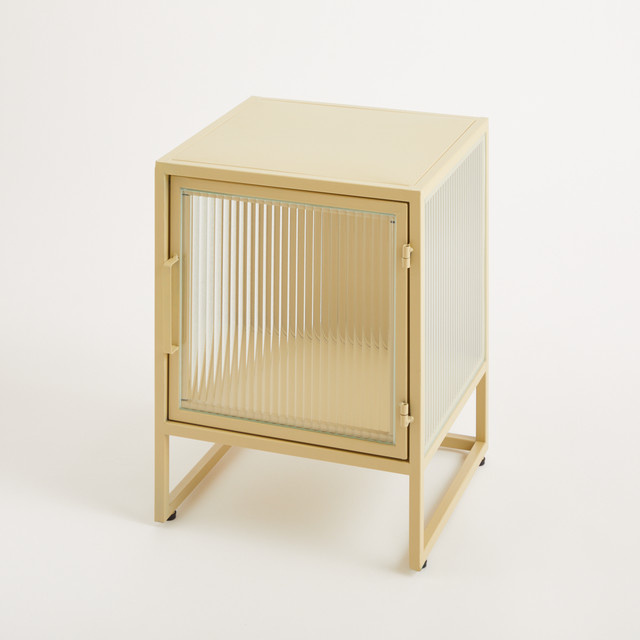 BLUME2000 Regal aus Eisen in Beige, modern und freistehend - Bild 1