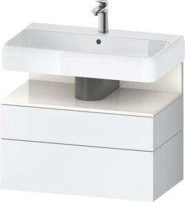 Duravit Waschtischunterschrank Qatego in Weiß Hochglanz, B/T/H: 79 x 47 x 59 cm - Bild 1