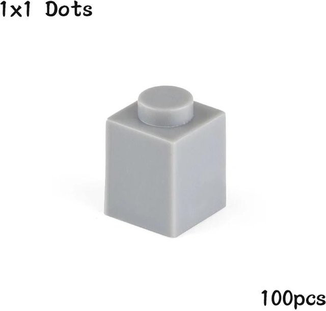 Yiran toy Do-it-yourself 1x1 Noppen Bausteine, 100 Stück, ab 6 Jahre - Bild 1