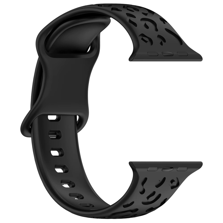 Uhrenarmband Silikon, Schwarz, Unisex - Bild 3