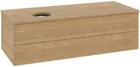 V&B Waschtischunterschrank Antao ohne Frontstruktur in Honig Eiche, B/T/H: 120 x 36 x 50 cm - Bild 1