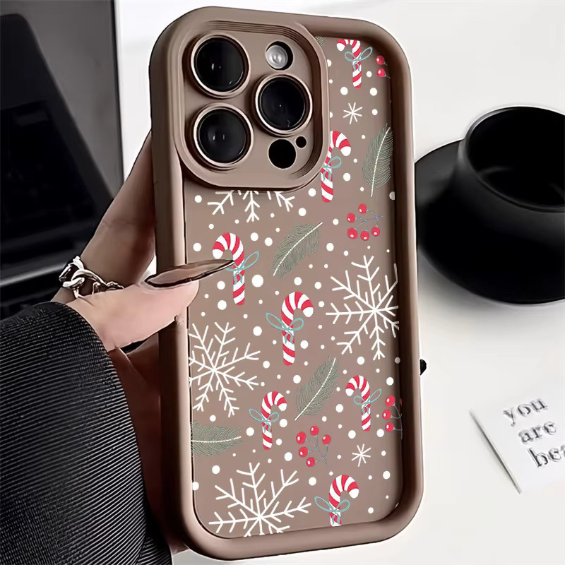 Stoßfeste Silikon Handyhülle mit Weihnachtsbaum-Design für iPhone 16 Pro Max, iPhone 15, 14, 13, 12, 11 und Pro/Plus Modelle - Bild 1