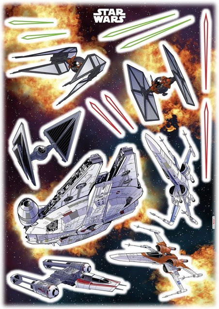 Komar Star Wars Spaceship Deko-Sticker bunt B: 50 cm, H: 70 cm - Bild 1