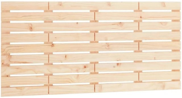 vidaXL Wand-Kopfteil aus Massivholz Kiefer in Braun, B/H/T: 126 x 63 x 3 cm - Bild 1