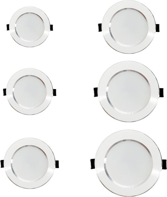 Aprillight LED Einbaustrahler Weiß für Wohnzimmer, Flur und Schlafzimmer mit AC 220V Anschluss - Bild 1