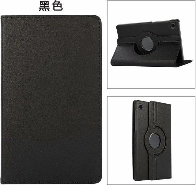 Samsung Galaxy Tab A7 10,4 Zoll Smart Stand Hülle aus PU-Leder mit 360 Grad Drehung für SM-T500 und SM-T505 in Schwarz - Bild 1