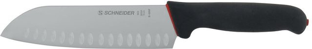 Schneider S-Grip Santoku Messer in Schwarz mit 18 cm Klingenlänge - Bild 1