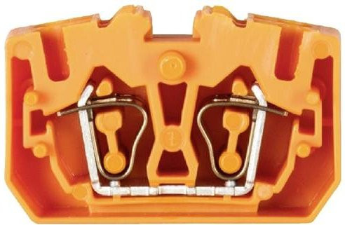 Wieland Electric Durchgangsklemme 37.703.1053.9 mit Federzuganschluss in Orange, 100 Stück - Bild 1