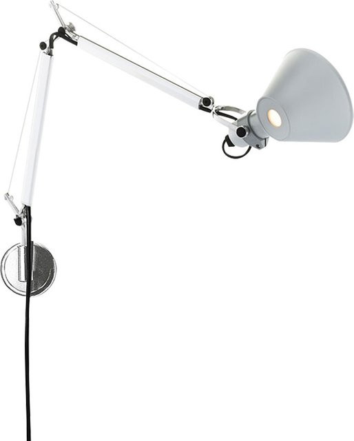 Artemide Tolomeo Micro Parete LED-Wandleuchte aus Aluminium in Silber oder Weiß mit warmweißem Licht (3000K) - Bild 1