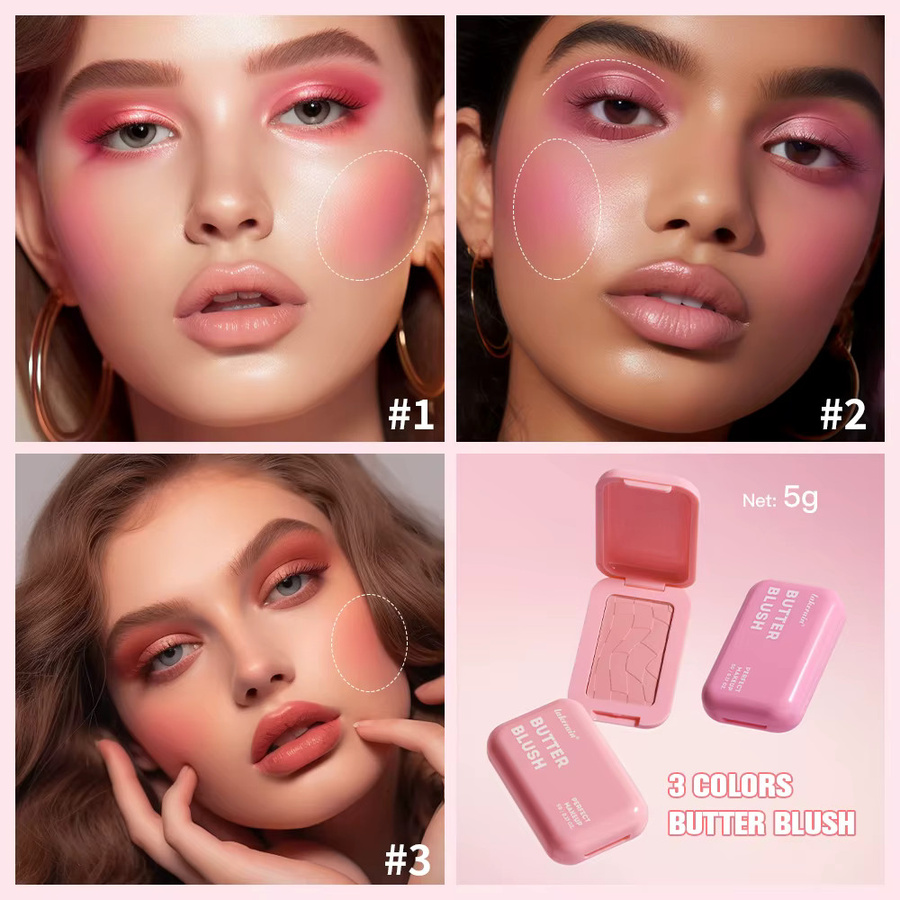 ibcccndc Puder-Rouge, rosa, Unisex - Bild 2