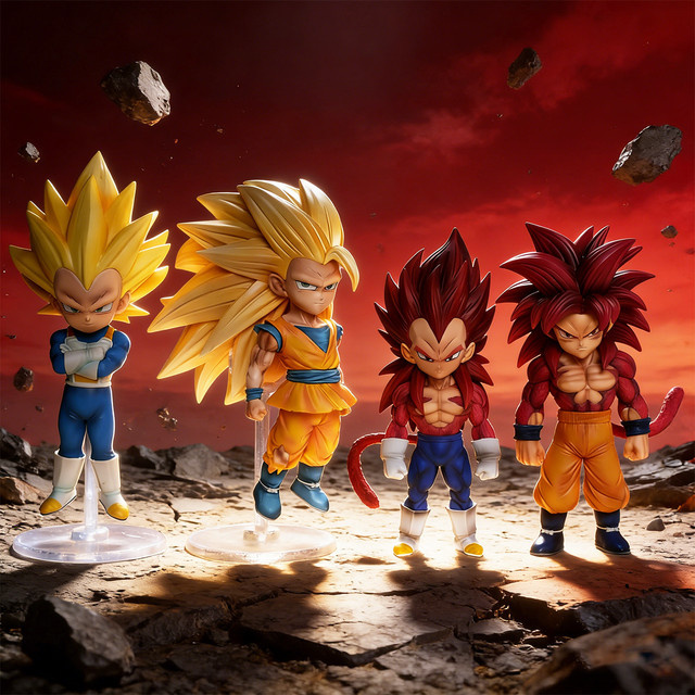 Bandai Dragon Ball DAIMA Super Saiyajin Vegeta Goku Actionfiguren, Einzelfigur, Kunststoff - Bild 1
