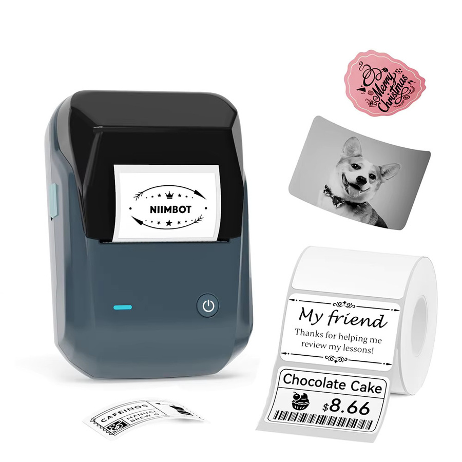 Niimbot B1 Tragbarer Bluetooth Etikettendrucker für Thermodruck mit selbstklebenden Etiketten für Büro und Zuhause - Bild 7