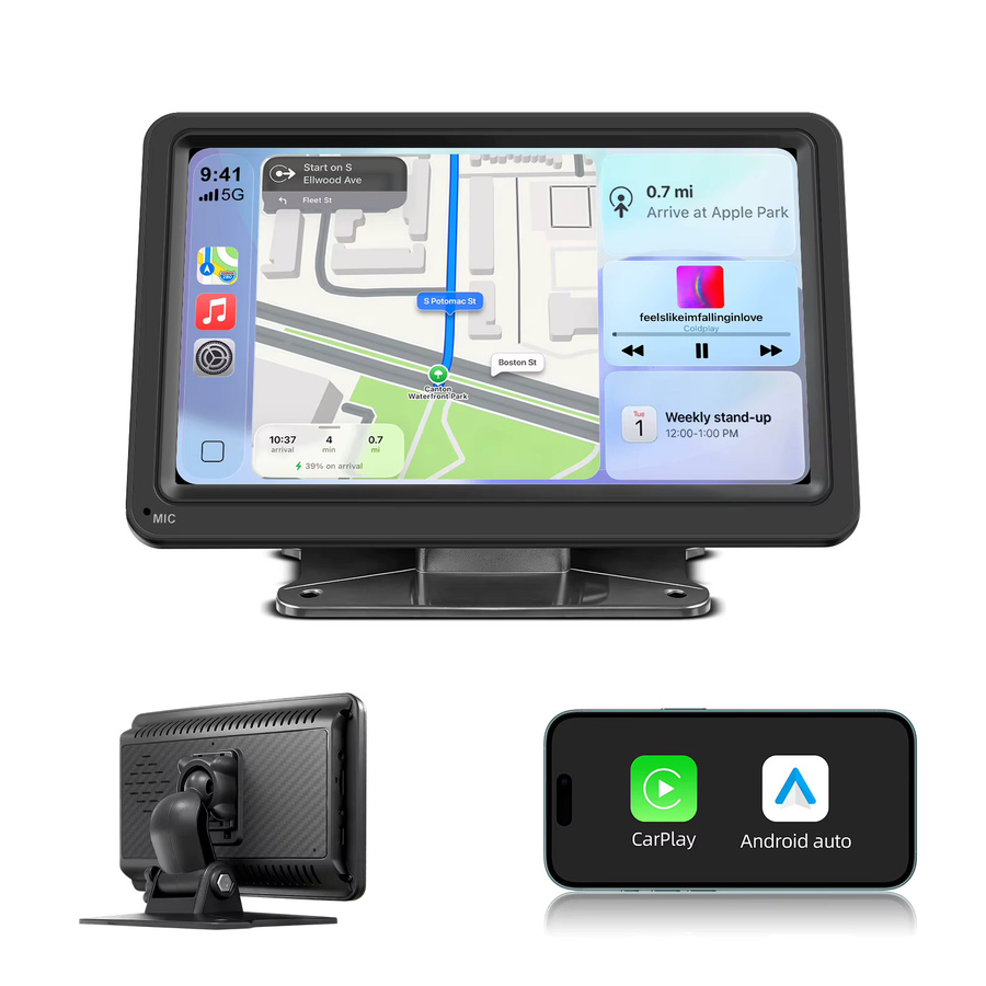 Ezonetronics 7-Zoll Autoradio Multimedia Videoplayer mit kabellosem CarPlay und kabellosem Android Auto in Schwarz - Bild 6