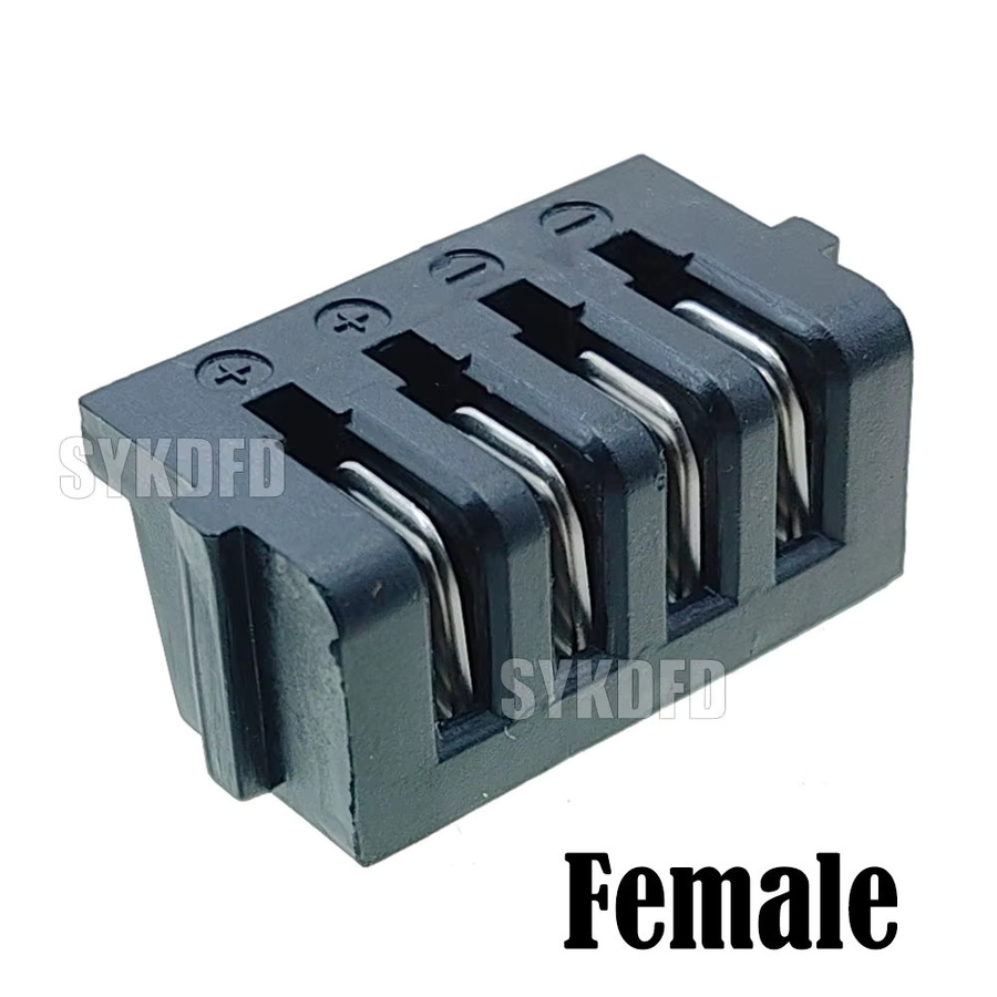 SYKDFD DC Power Entladestecker für E-Bike Hailong Teile, 4-Pins oder 5-Pins, Männlich oder Weiblich, Schwarz - Bild 3
