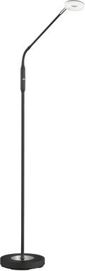 Fischer & Honsel Stehleuchte Dent in Schwarz mit integrierter LED und Dimmfunktion, Höhe: 150 cm - Bild 1