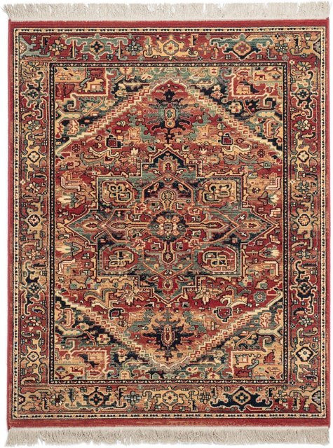 Orientalischer Wollteppich SAHARNA von theko in Rot und Multicolour, B/T: 240 x 160 cm - Bild 1