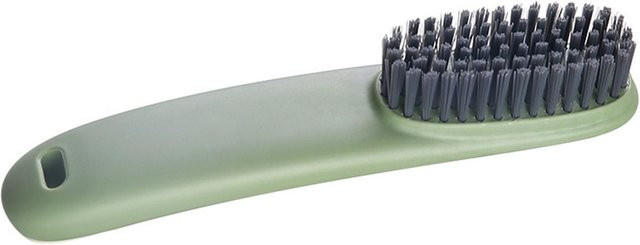 OutsideWorld Wäschebürste mit ergonomischem Griff in Grau und Grün zur sanften Reinigung von Schuhen aus PP und PET - Bild 1