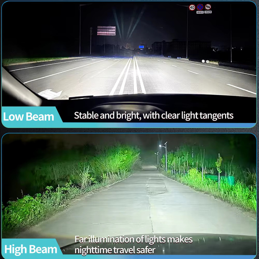 P2MAX LED-Scheinwerferlampen für Fern- und Abblendlicht mit 15 Kernen in Weiß (H7 H11 9005 HB3 9006 H8 H1 9012 HIR2 H4) 6000 K 4300 K - Bild 3