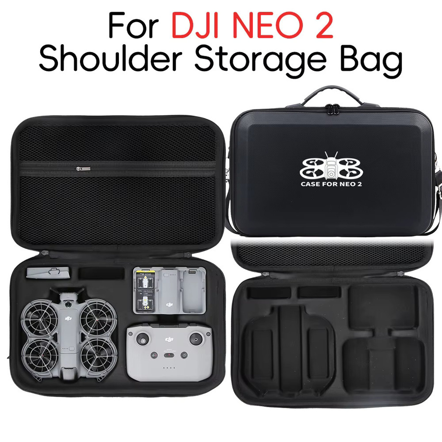 DJI NEO 2 RC N3 Schutzcase in Grau als tragbare Schultertasche für Fernbedienung und Drohne - Bild 2