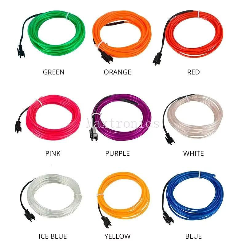 IWP LED Neon Licht Flexibles EL Draht Seil Orange Wasserdichtes LED Streifen Band - Bild 2