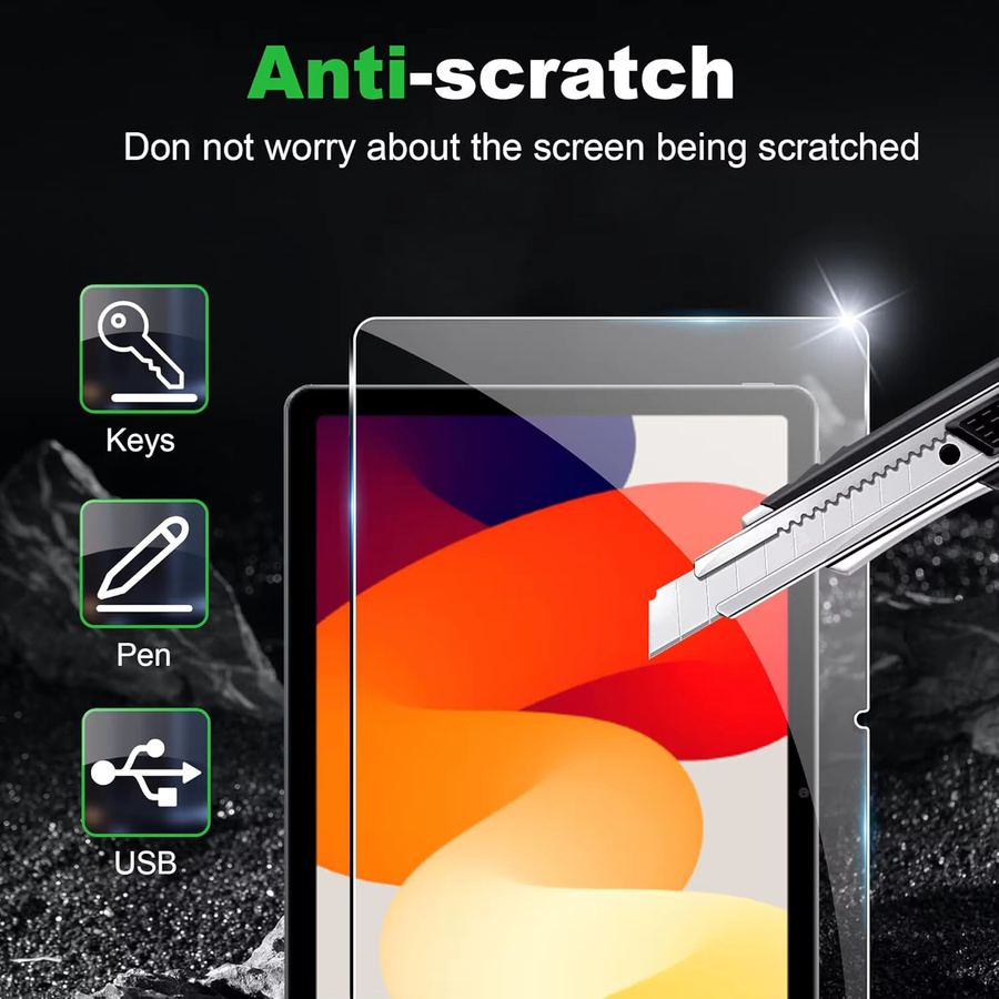 Xiaomi Schutzglas für Redmi Pad SE 11 Zoll (2023) Transparent HD Anti-Fingerabdruck 9H Härtegrad - Bild 3