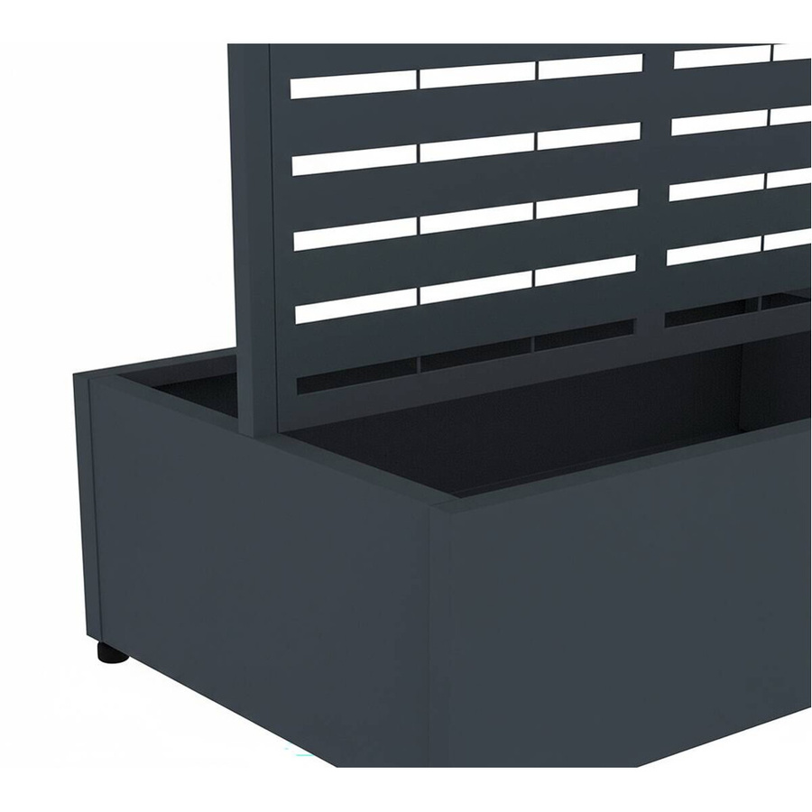 Westmann Pflanzkasten Dekora 6 mit Rankgitter aus Stahl in Anthrazit B/T/H: 90 x 60 x 184 cm - Bild 5