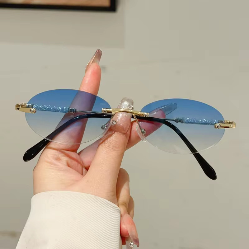 GM LUMIAS Sonnenbrille, randlos, oval, Unisex, Metall - Bild 1