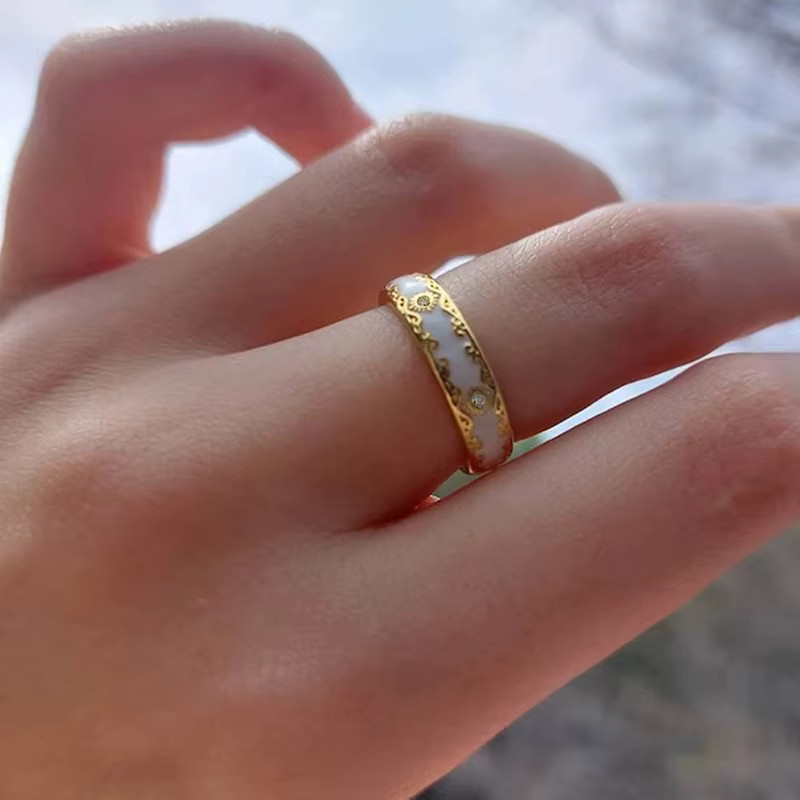 Huitan Ringe, Gold, Zirkonia, Damen - Bild 2