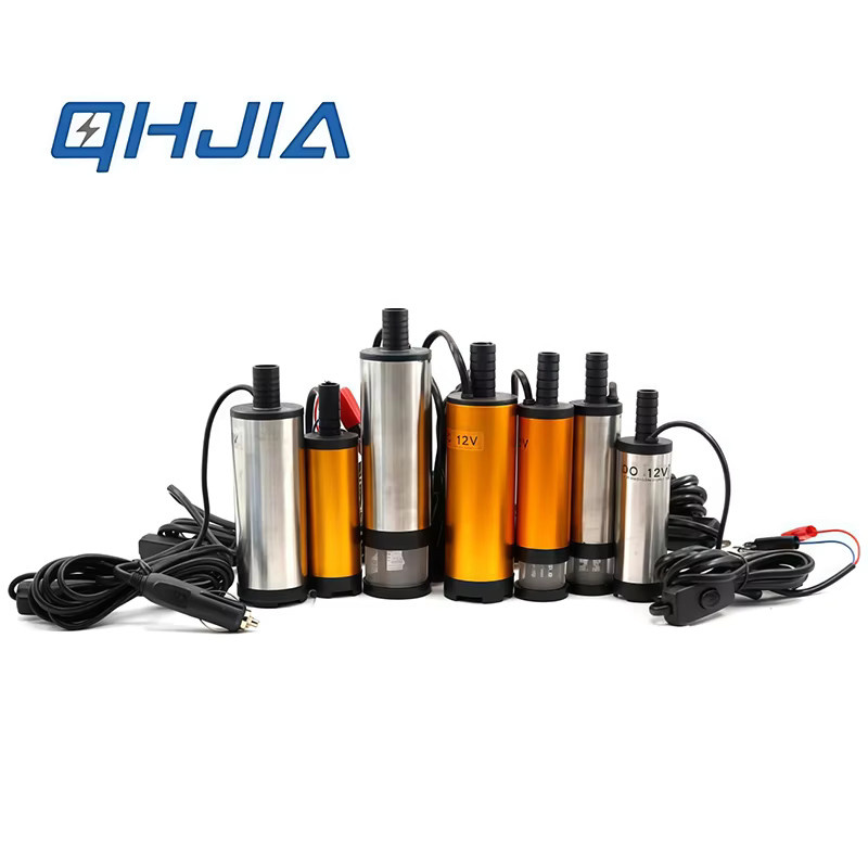 QHJIA Tragbare DC Elektrische Tauchpumpe für Diesel, Öl, Wasser und Kerosin, 12V/24V, 20L/min, Silber - Bild 2