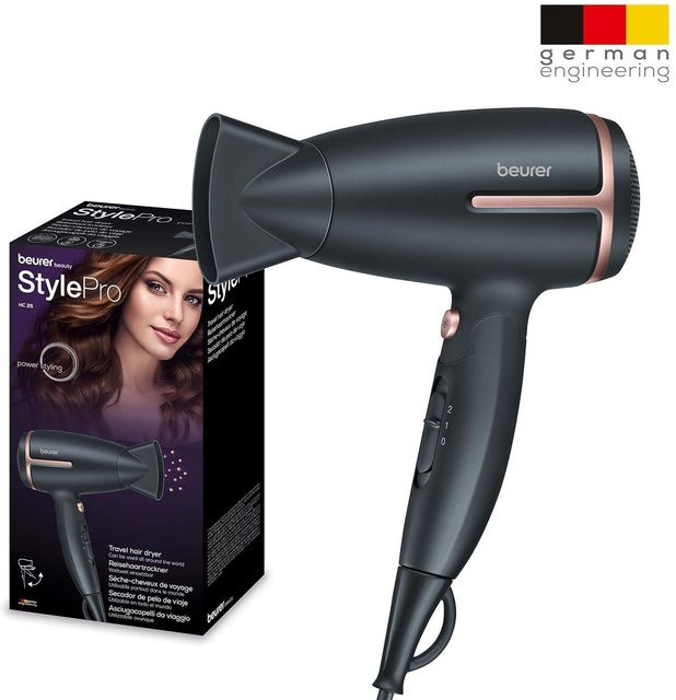 Beurer Reisehaartrockner StylePro HC 25 in Schwarz - Bild 1