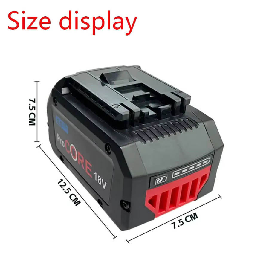 Bosch Pro Core 18V 10,0Ah Lithium-Ionen-Akku GBA18V80 in Schwarz für kabellose Elektrowerkzeuge und Bohrmaschinen - Bild 6