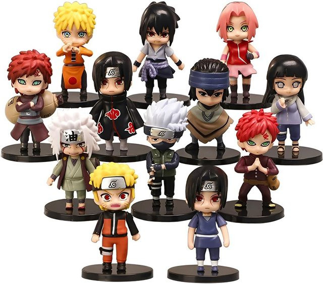 Wucifang Jewelry Naruto Q-Version Uzumaki Naruto Anime Modell, 12-teiliges Set, ab 14 Jahren - Bild 1