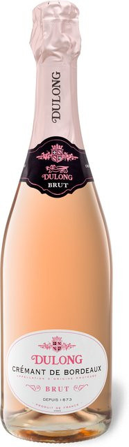 Dulong Frères et Fils Crémant de Bordeaux Rosé AOP brut Schaumwein 0,75 l - Bild 1
