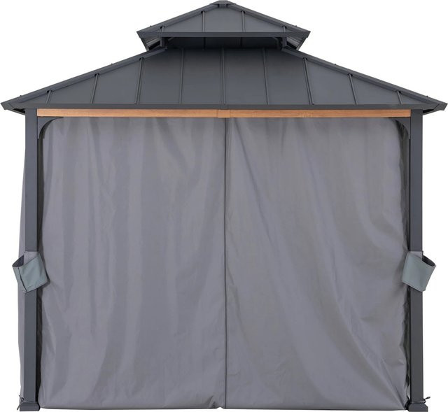 Sunjoy Vorhang für Zedernholz Gazebo, Stoffpaneel, B/H: 300 x 300 cm - Bild 1