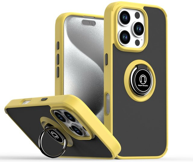 Stoßfeste magnetische iPhone Hülle in Cyan mit matter und klarer Abdeckung für iPhone 17, 16 Pro Max und Air 16 Plus - Bild 1