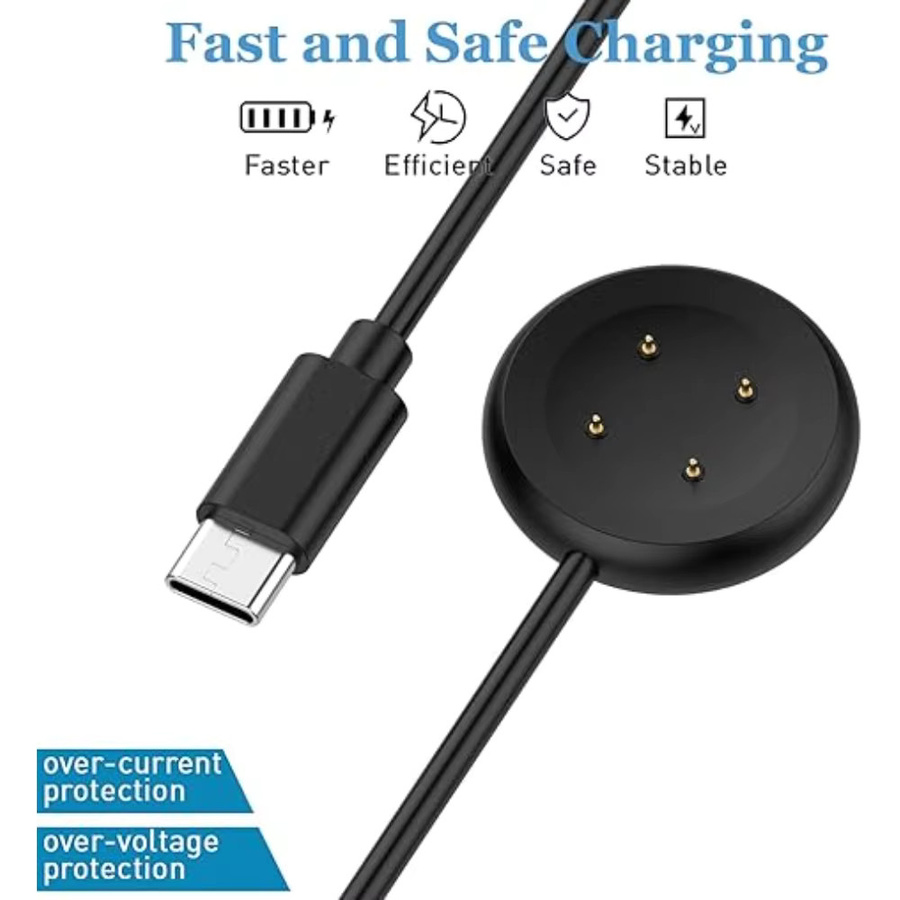 Google Ersatzladegerät USB-C, Schwarz, kompatibel mit Pixel Watch 3/2 - Bild 3