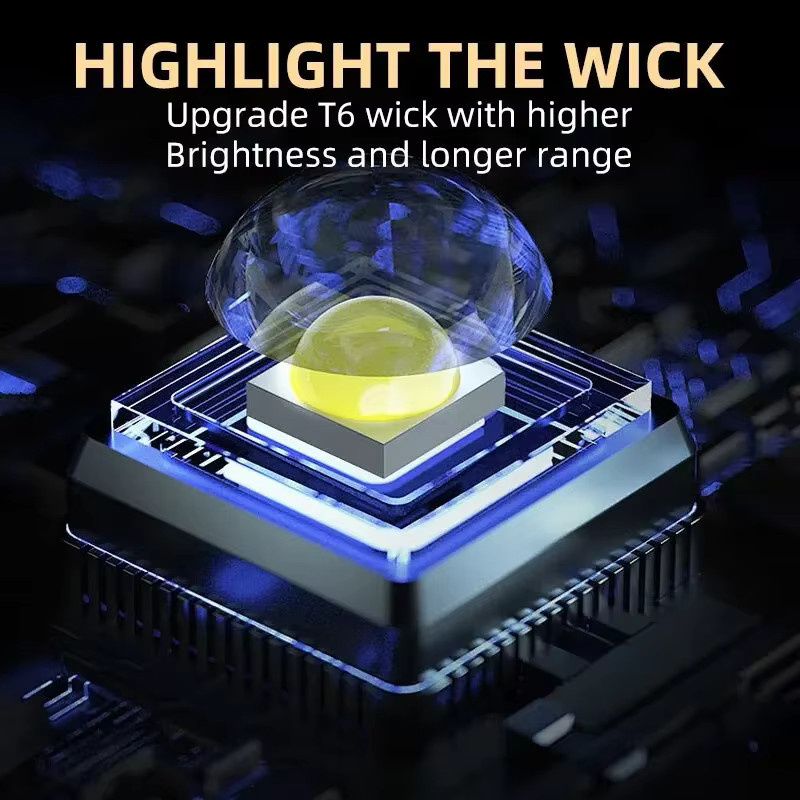 ZHIYU Mini-LED-Taschenlampe in Schwarz, tragbare wasserdichte Fingerspitzen-Taschenlampe mit Stiftclip für Outdoor, Wandern und Camping - Bild 2