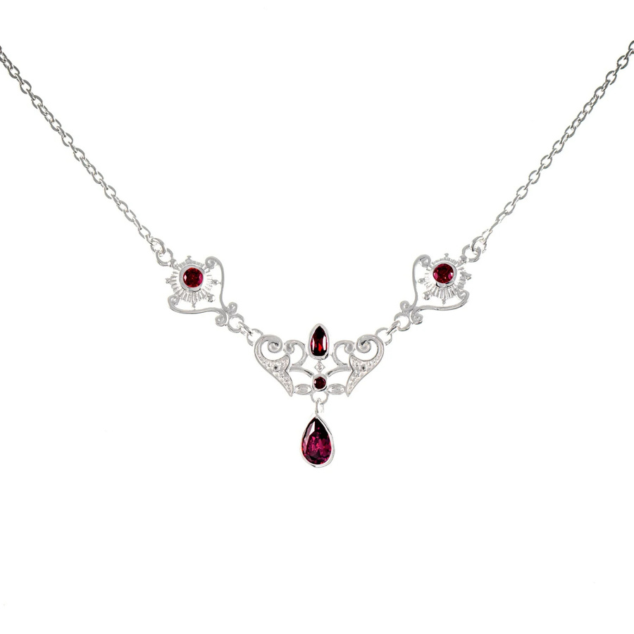 Collier 925 Silber, Zirkonia, beere - Bild 1