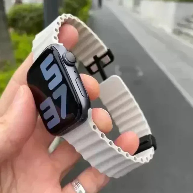 CAOWTAN Uhrenarmband Silikon, Magnetisch, Unisex - Bild 1