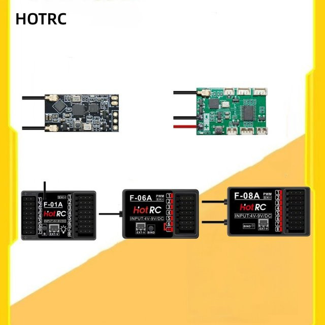 HOTRC Empfänger für RC-Fahrzeugmodelle, mit Gyroskop - Bild 1