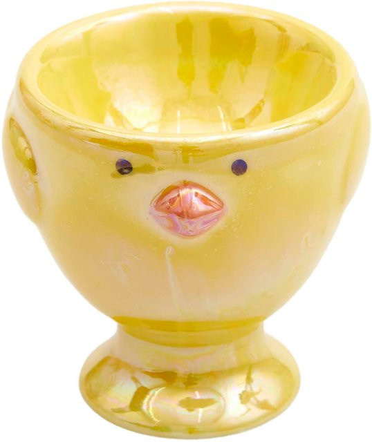 Rico Design Keramik Eierbecher Küken in Gelb, Höhe: 6,0 cm, Breite: 5,5 cm, Tiefe: 6,0 cm - Bild 1