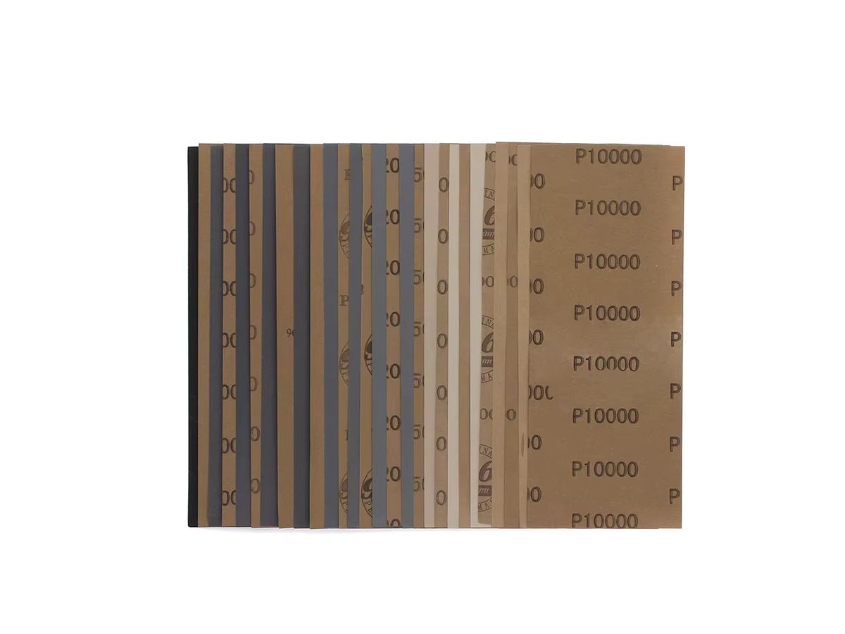 Vibratite Nass- und Trockenschleifpapier Set für Holz, Metall und Kunststoff, 10 Stück, 9 x 3,6 Zoll - Bild 4
