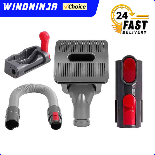 Dyson Hundesalon Pinsel für V6 V7 V8 V10 V11 V15 in Grau mit Konverter zur Fellentfernung für Hunde und Katzen - Bild 1