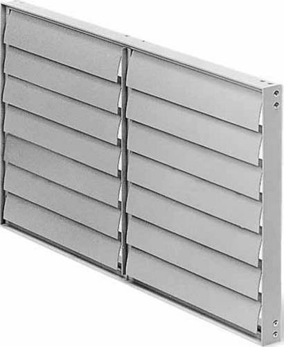 Helios Ventilator VK 50/30 mit Lamellengitter in Silber aus Metall - Bild 1