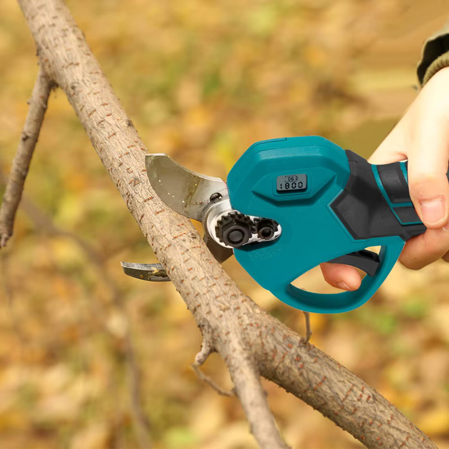 Seeiswork Akku-Astschere mit bürstenlosem Motor und 2 Akkus für 18V, 30 mm Schneidkapazität für Obstbäume, Bonsai und Gartenpflanzen - Bild 3