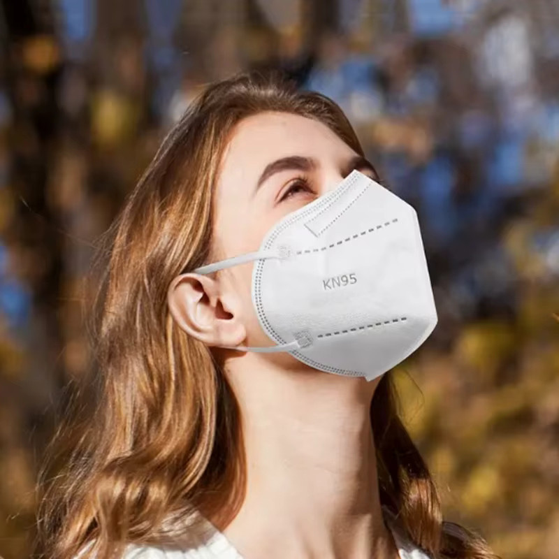 KN95-Masken in Schwarz und Weiß, 5-lagiges und atmungsaktives Design, staubdicht und langlebig - Bild 2