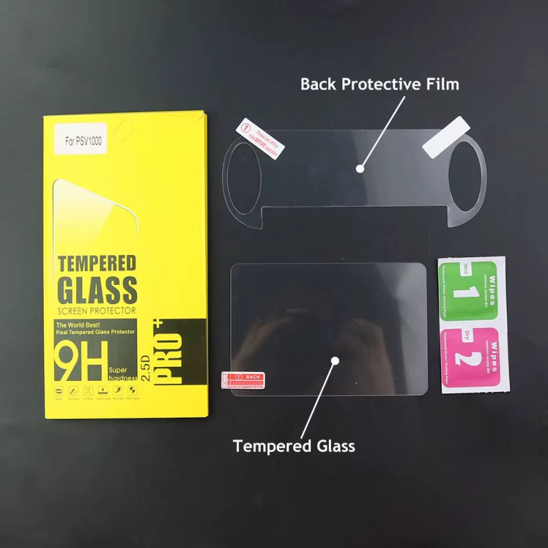 Displayschutzfolie aus gehärtetem Glas für PlayStation PS Vita 1000 und 2000 Modelle, transparent, kratzfest und HD-Qualität - Bild 2