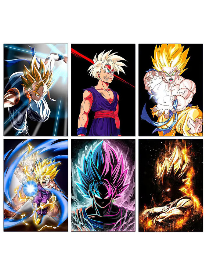 Bandai Dragon Ball Goku Diamant-Gemälde DIY Mosaik Set mit runden Steinen in Multicolour - Bild 3