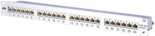 Metz Connect 130855C-E Netzwerk-Patchpanel 24 Port CAT 6a 1 HE in Weiß/Silber, Breite: 483 mm - Bild 1