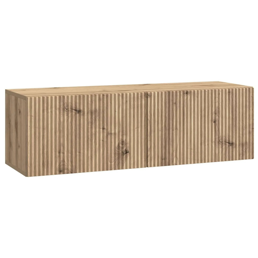 vidaXL Wandmontierter TV-Schrank Artisan-Eiche in Braun, B/T/H: 98 x 31 x 30 cm - Bild 2